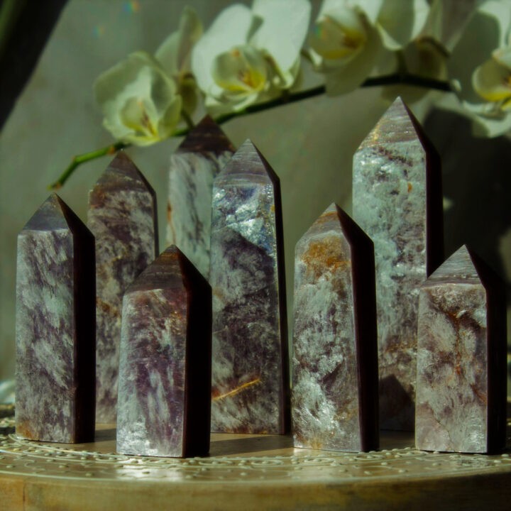 Gel Lepidolite Obelisk