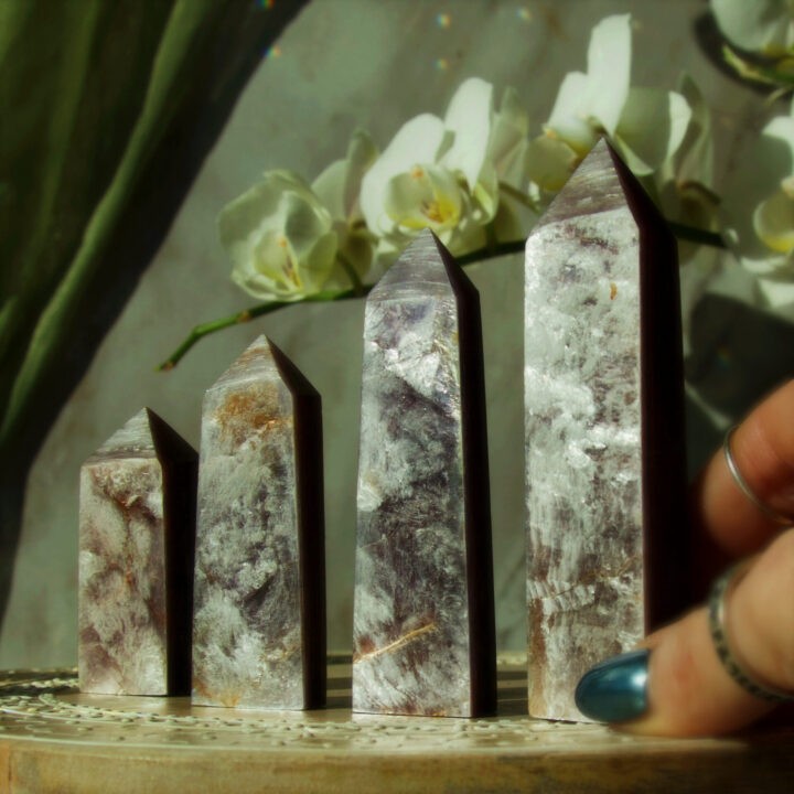 Gel Lepidolite Obelisk