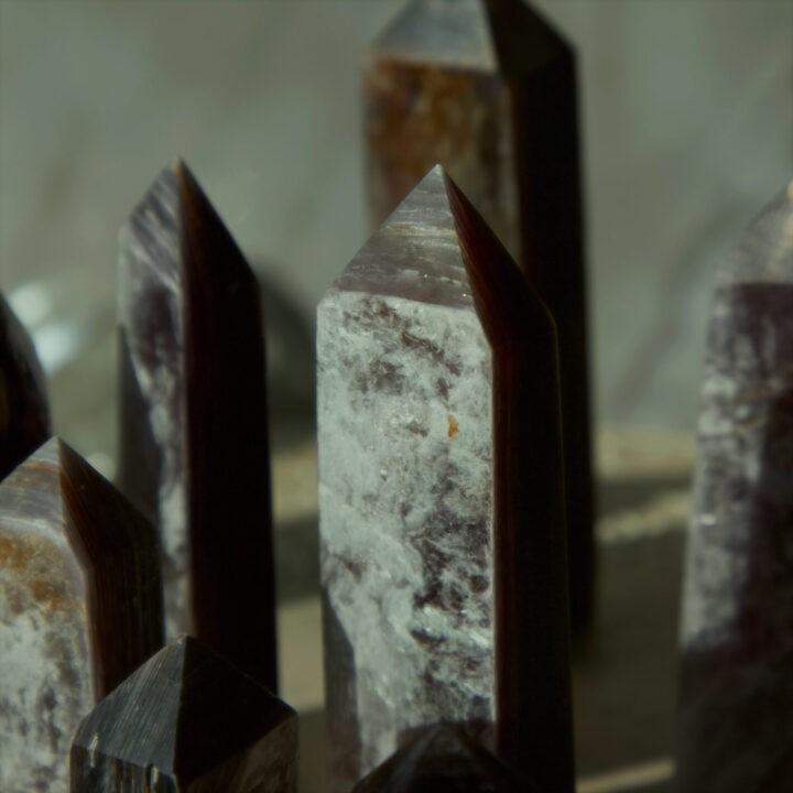 Gel Lepidolite Obelisk