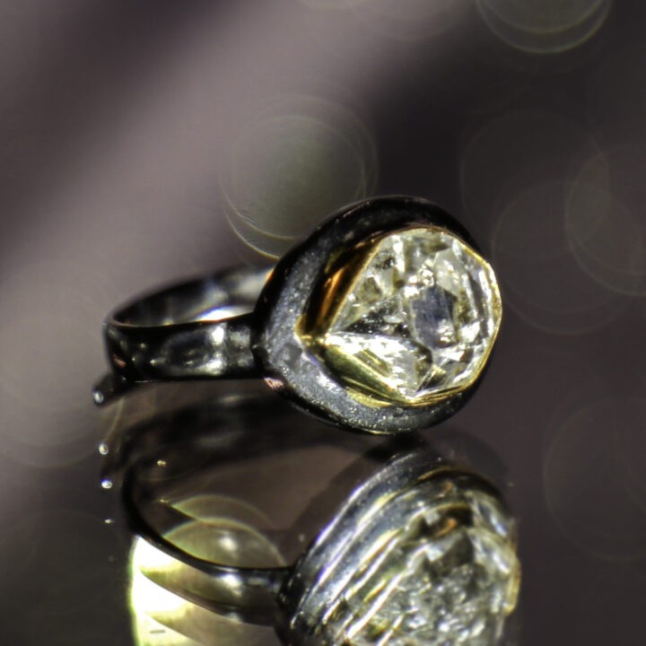 Portal of Light Herkimer Diamond Ring