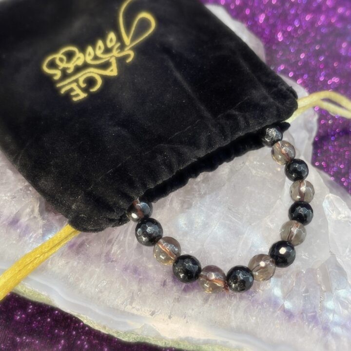 Protect and Purify Smoky Quartz and Black Tourmaline Bracelet