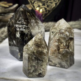 Skeletal Elestial Smoky Quartz Polished Generator