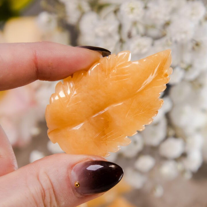 Yellow Aventurine Leaf