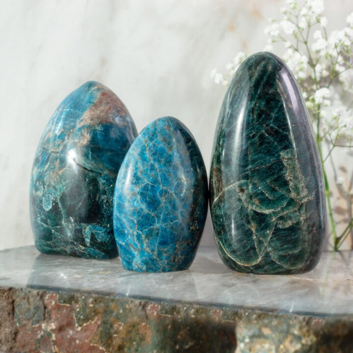 Blue Apatite Guidance Pillar