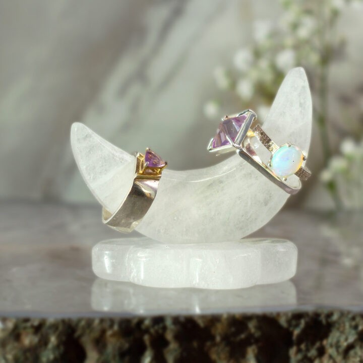 Crescent Moon Ring Holder