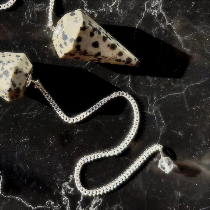 Dalmatian Jasper Pendulum