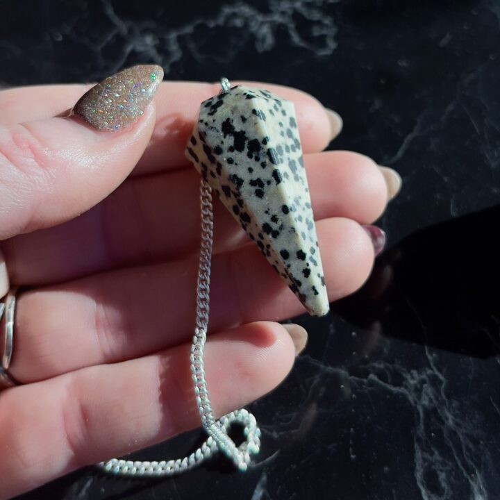 Dalmatian Jasper Pendulum