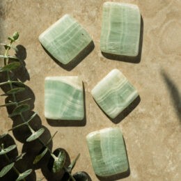 Green Calcite Master Healer Slice