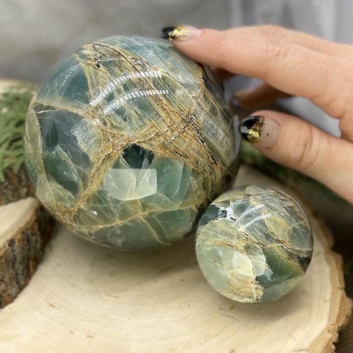 Lemurian Blue Calcite Sphere