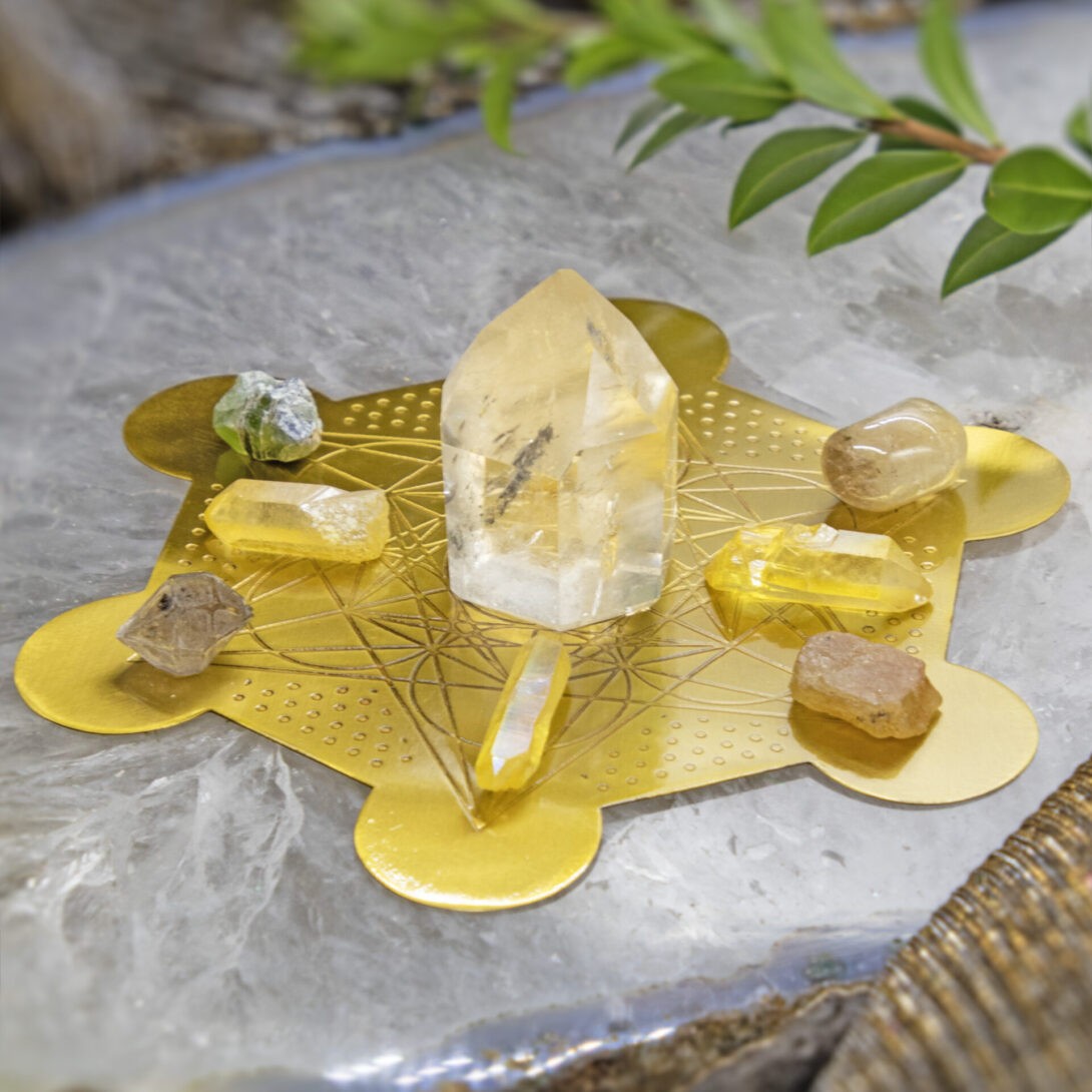 Home Shop Gems & Minerals Metatron’s Cube Epic Prosperity Grid