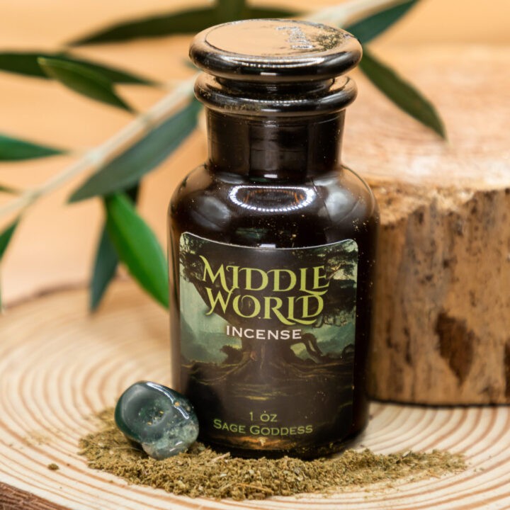 Middle World Incense Blend to connect with nature - Sage Goddess