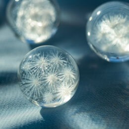 Mini Clear Quartz Snowflake Sphere