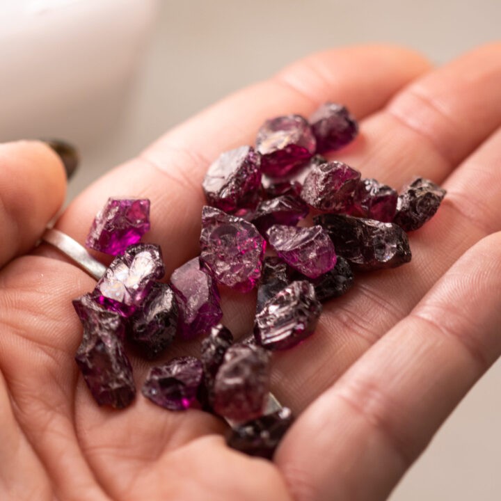 Mini Gemmy Natural Rhodolite Garnet