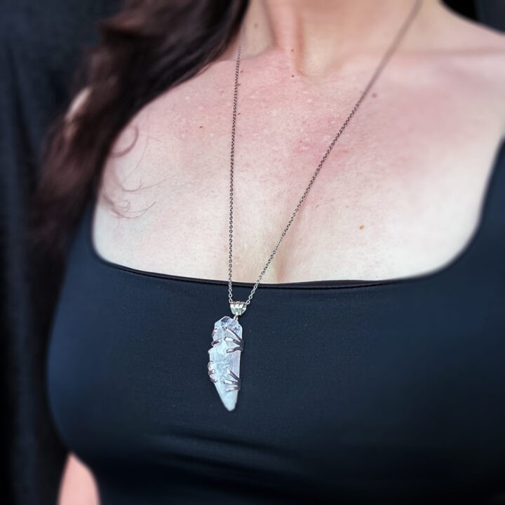 Natural Danburite Pendulum Pendant