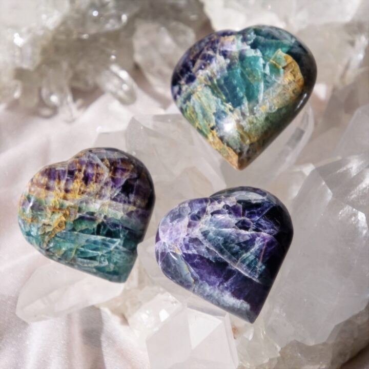 Rainbow Fluorite Soul Pathing Heart