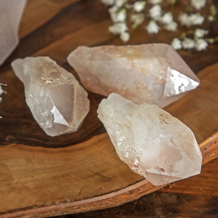 Restorative Purple Lithium Candle Quartz Point