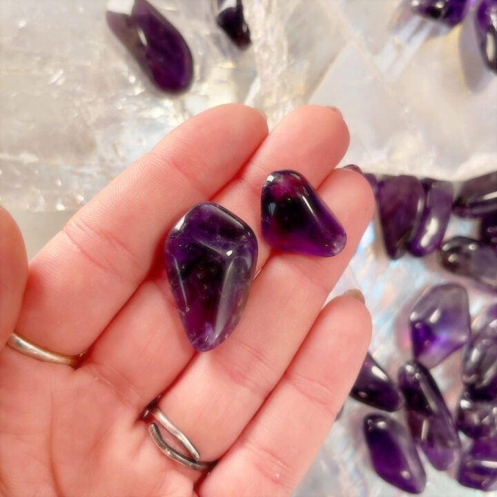 Tumbled Zambian Amethyst