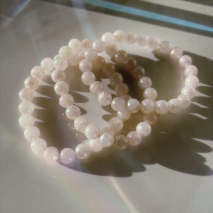 Celestial Love Angel Aura Rose Quartz Bracelet