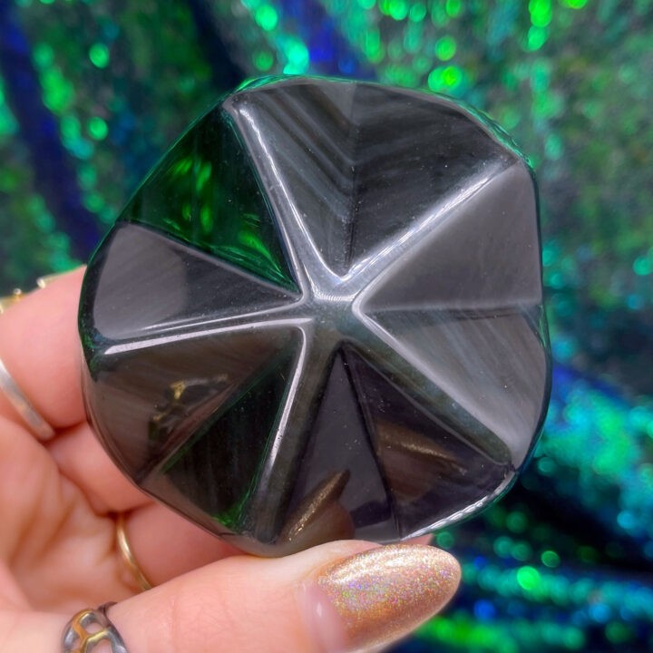 Rainbow Obsidian Star