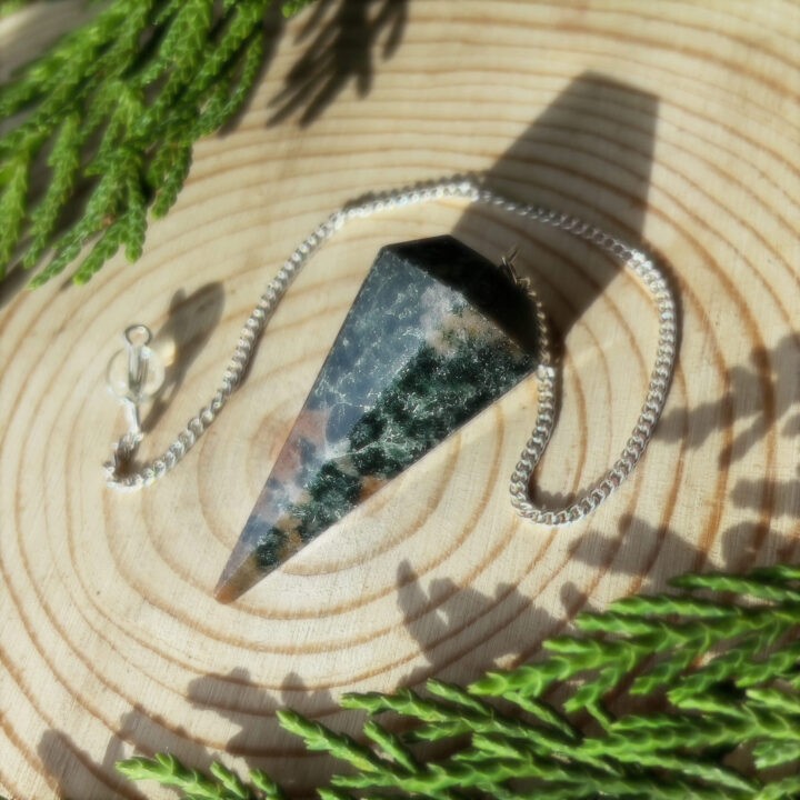 Almandine & Green Garnet Pendulum