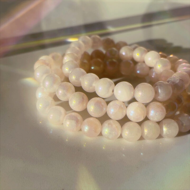 Celestial Love Angel Aura Rose Quartz Bracelet