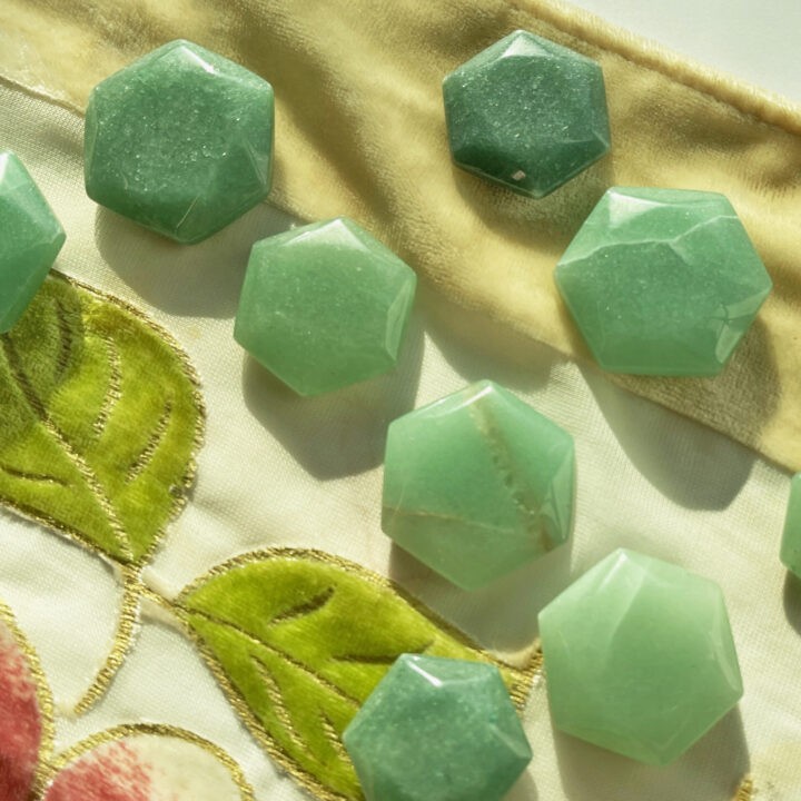 Good Fortune Green Aventurine Hexagon