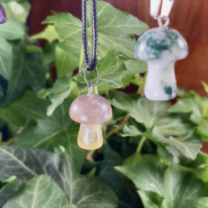 Intuitively Chosen Mini Mushroom Pendant