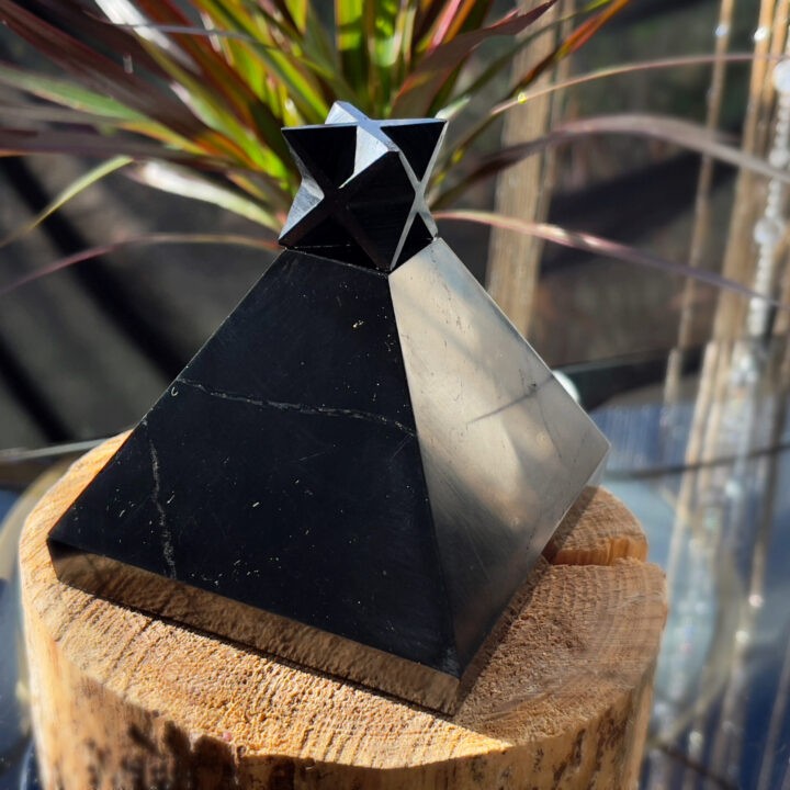 Metatrons Purify and Ascend Shungite Merkaba Pyramid