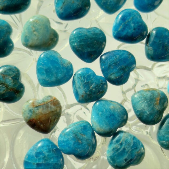 Mini Blue Apatite Guiding Heart