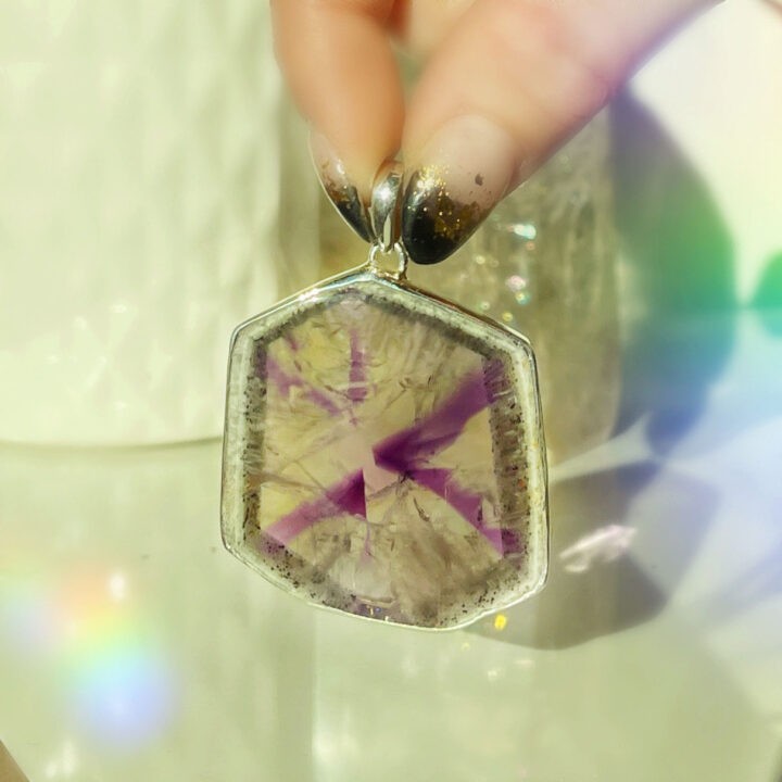 Trapiche Amethyst Spiritual Evolution Pendant