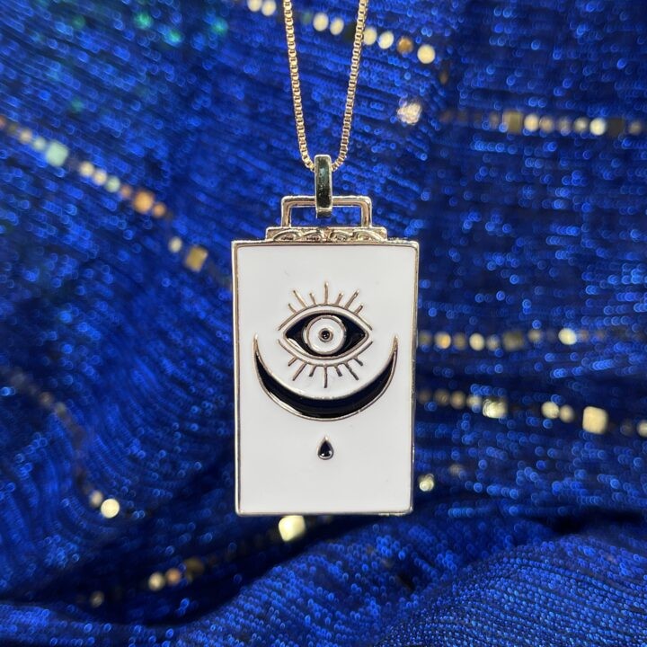 Winter Guardian Zircon Evil Eye Necklace