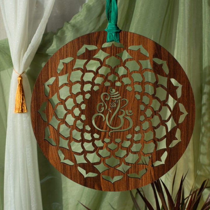 Wooden Ganesha Wall Decor