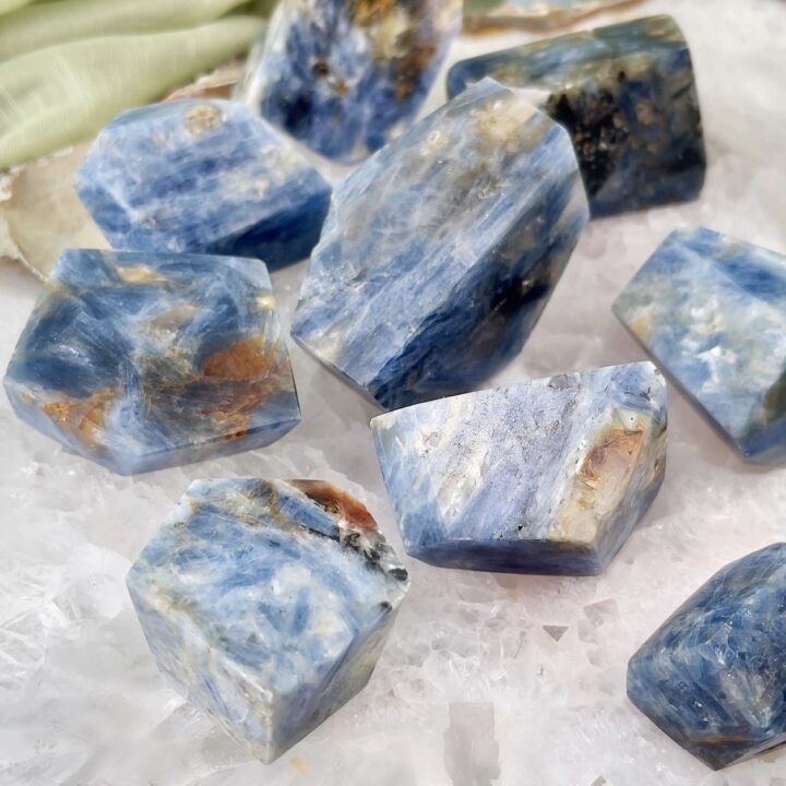 Blue Kyanite in Quartz Channeling Stone