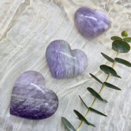 Find Your Purpose Purple Velvet Fluorite Heart