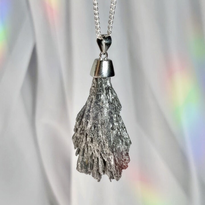 Instant Clearing Black Kyanite Pendant