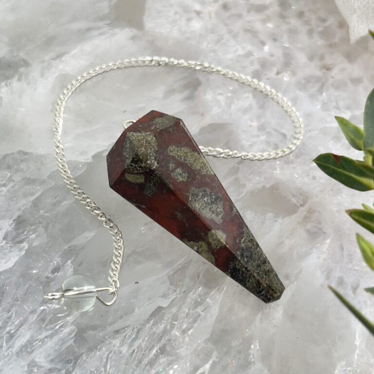 Move Forward with Courage Dragonstone Pendulum