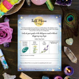 Free Downloadable Virgo Full Moon Worksheet
