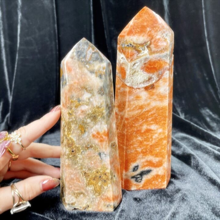 Orange Calcite with Apatite Generator