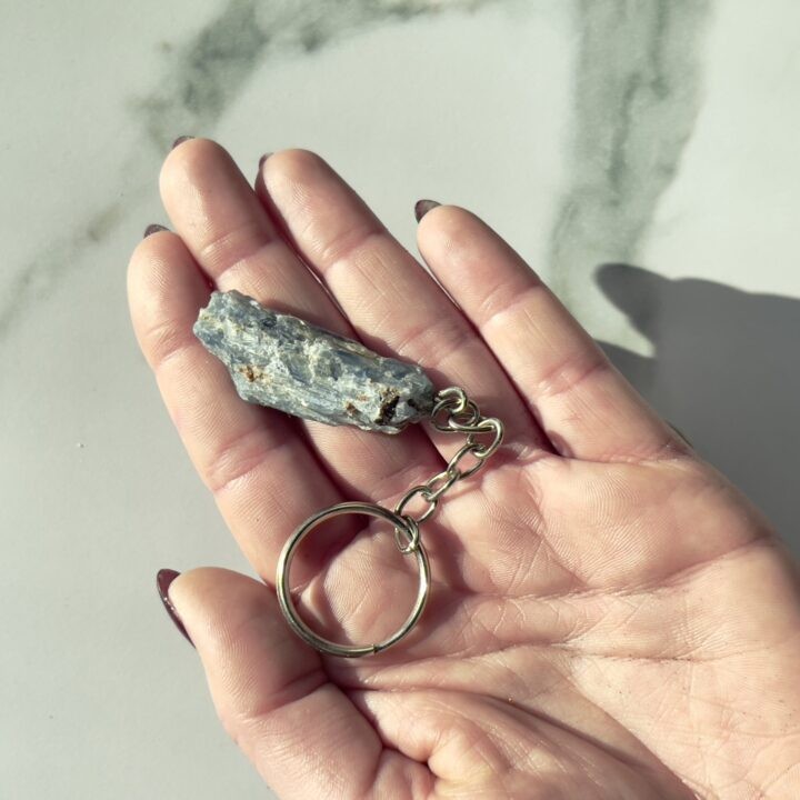 Keep Your Cool Blue Kyanite Keychain