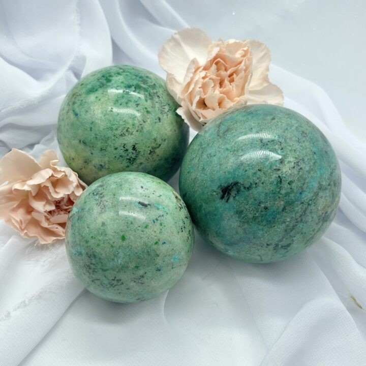 Dendritic Chrysocolla Sphere