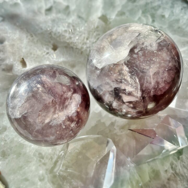 Follow Your Bliss Mica in Fluorite Sphere