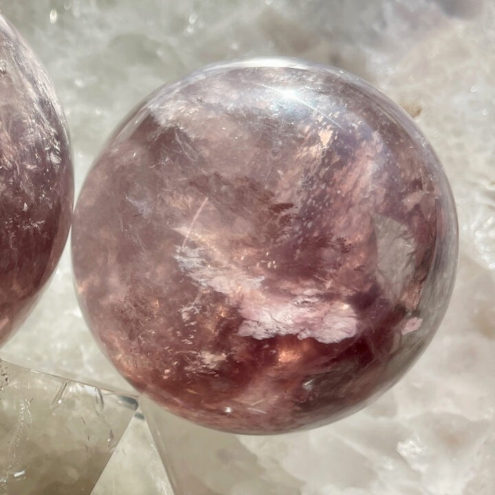 Follow Your Bliss Mica in Fluorite Sphere