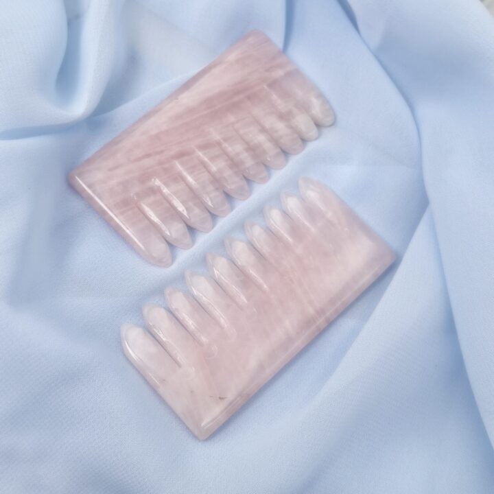 Love Yourself Rose Quartz Hair Comb