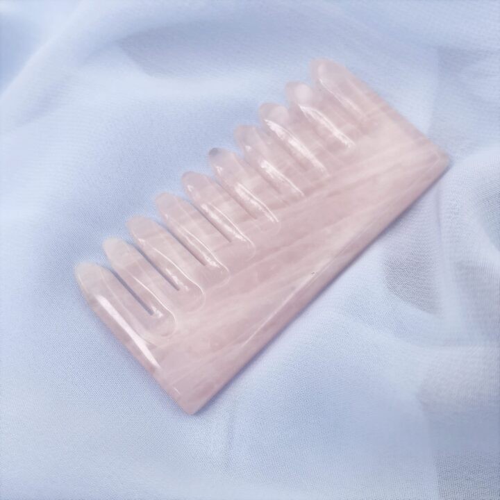 Love Yourself Rose Quartz Hair Comb