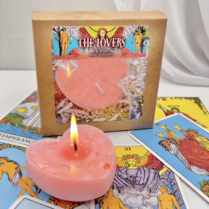 The Lovers Heart-Shaped Intention Candle