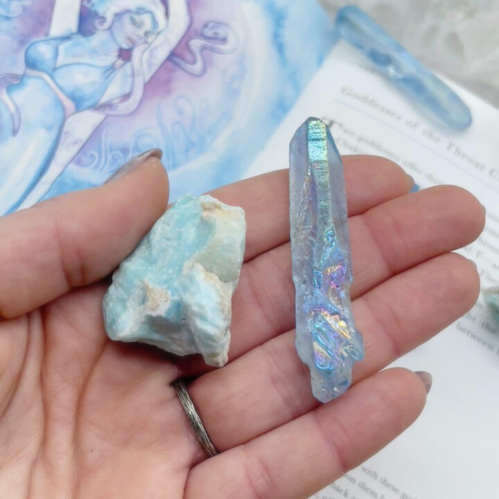 Throat Chakra Gemstone Duo