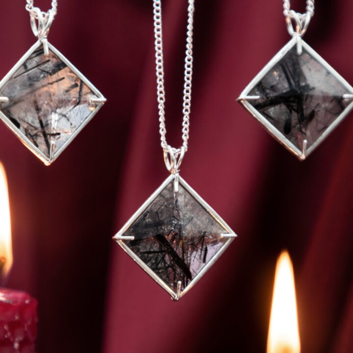 Tourmalinated Quartz Magician Pendant