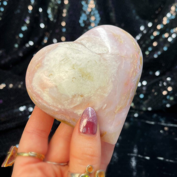 Pink Opal Heart