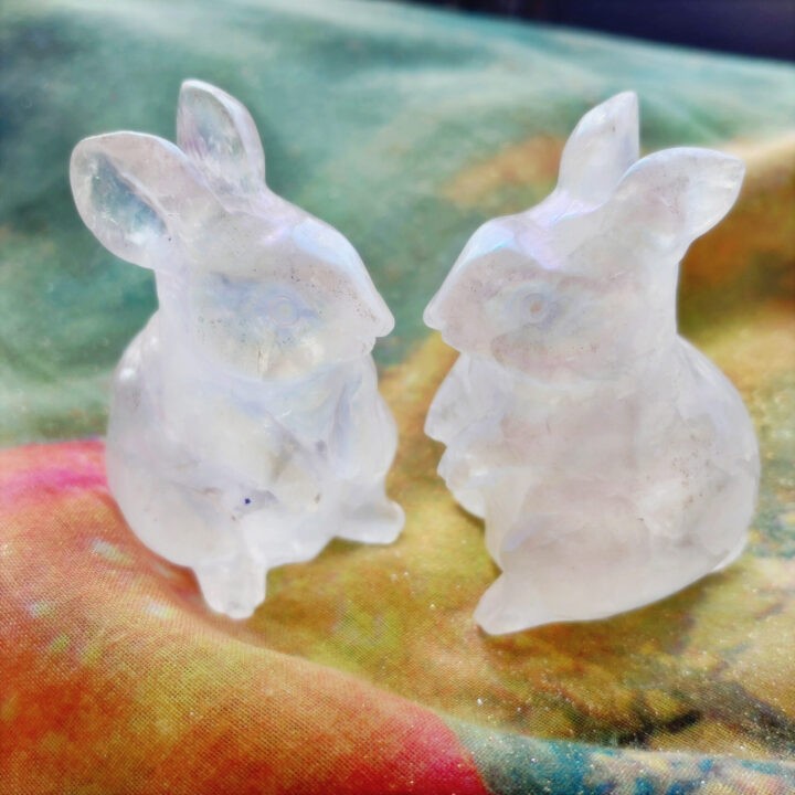 Angel Aura Quartz Easter Bunny