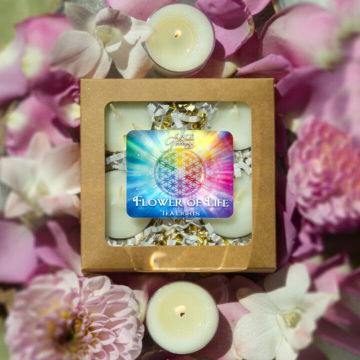 Flower of Life Intention Tea Lights 